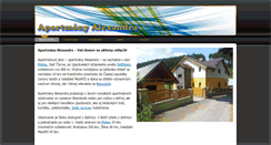 Desktop Screenshot of apartmanyalexandra.sk